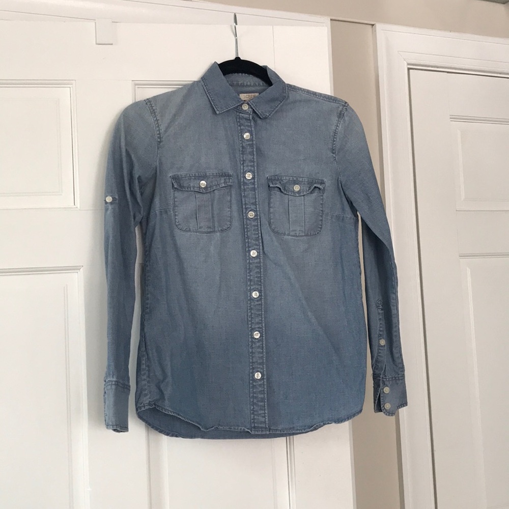 J. Crew Chambray Button Down Shirt